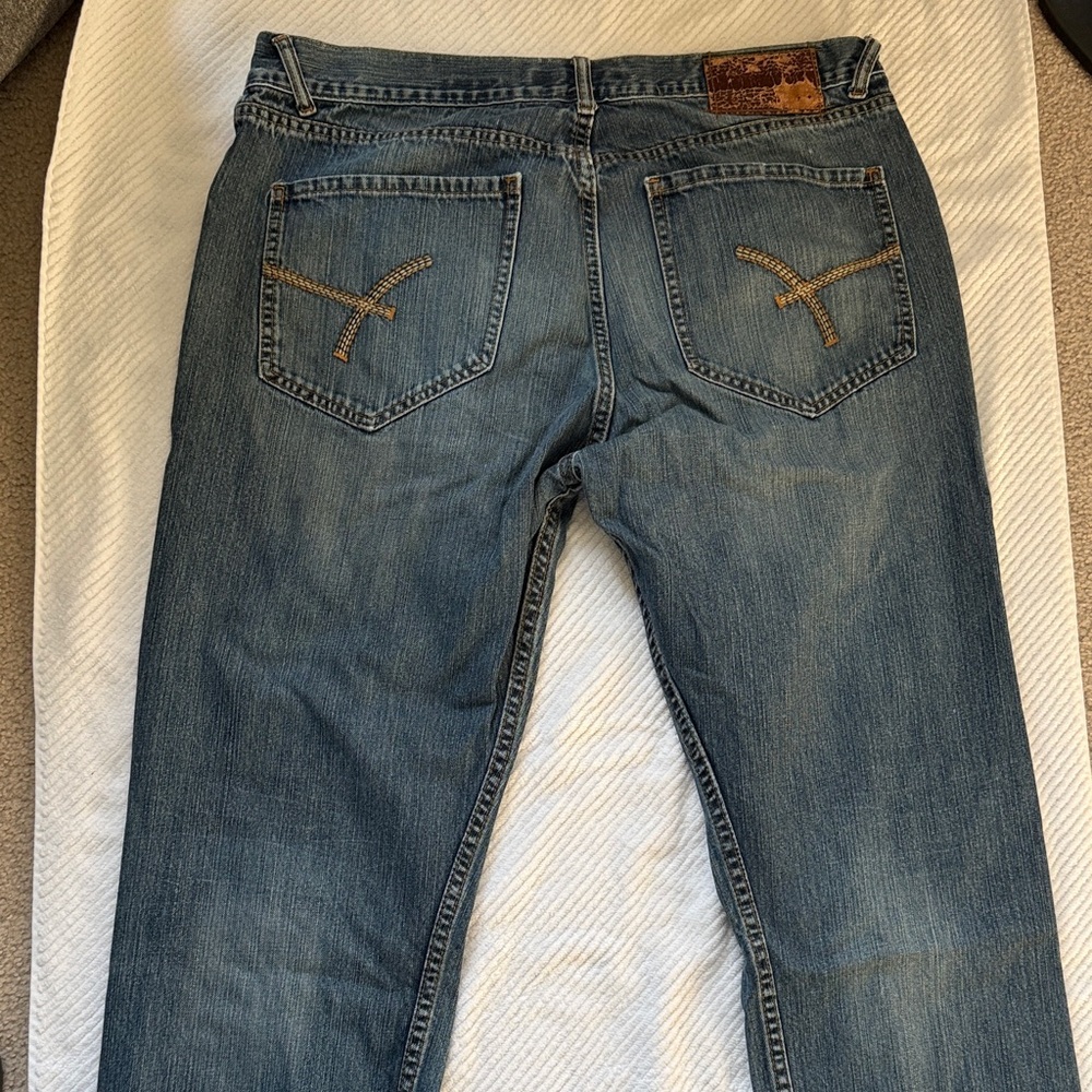 Ecko Unlimited Blue Denim Jeans with Embroidery
